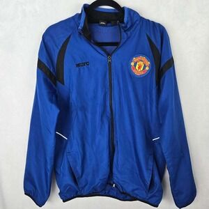 Manchester United Jacket‎ Mens S Full Zip Soccer Football Windbreaker Track MANU